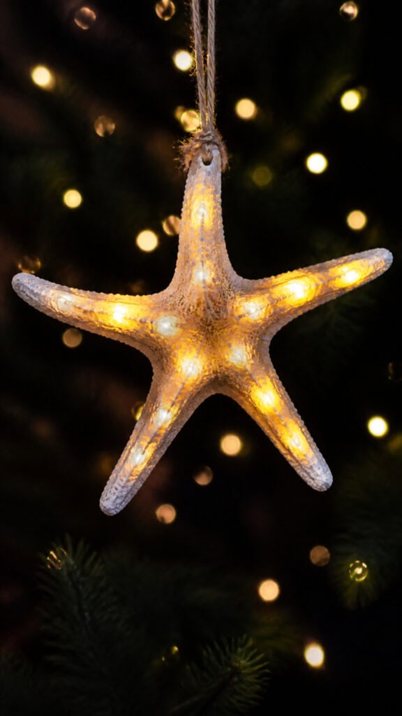Starfish and Twinkle Light Ornaments