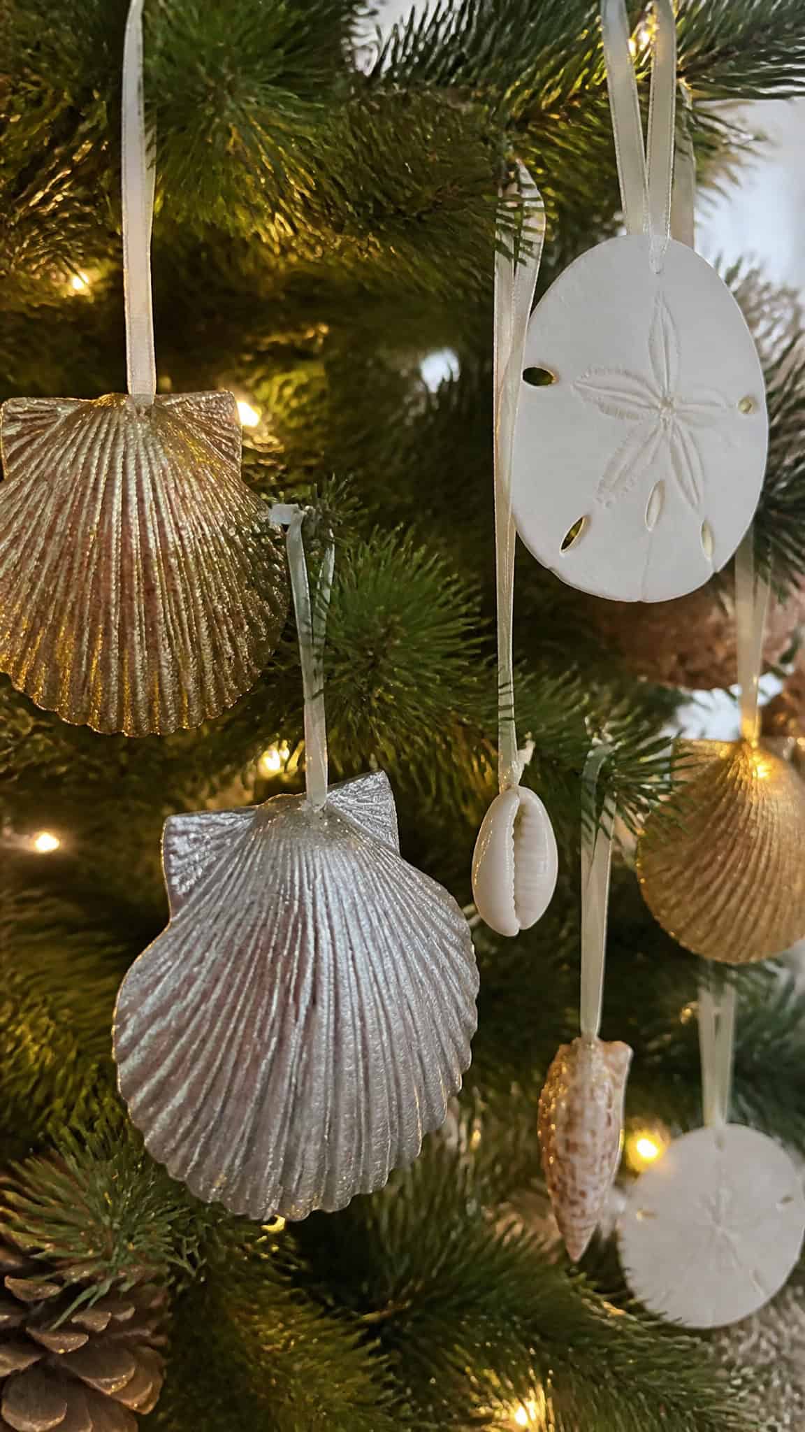 Seashell Ornaments That Sparkle and Shine