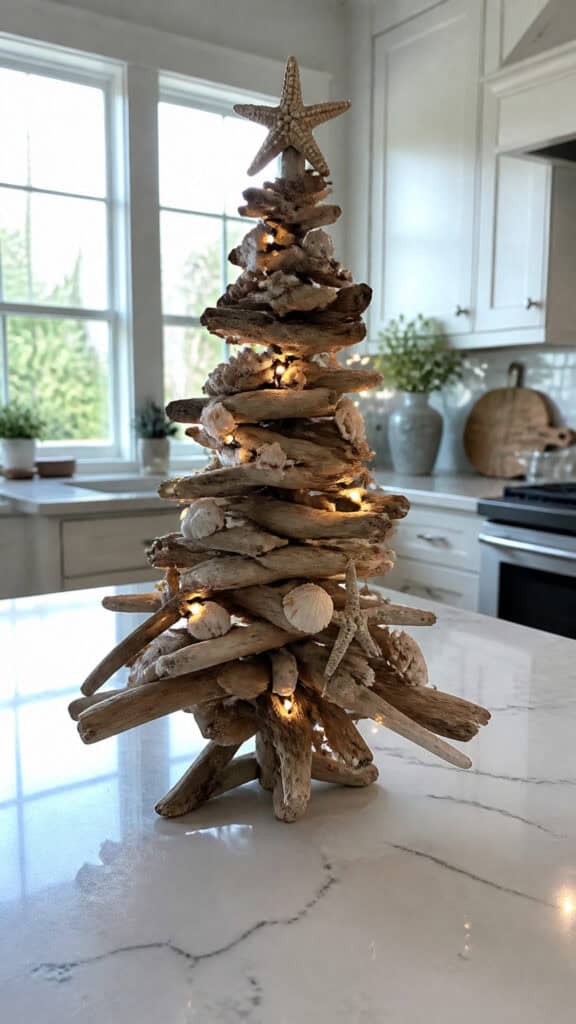 Beach Wood Tabletop Tree