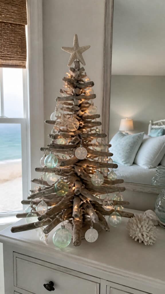 Driftwood and Starfish Christmas Tree