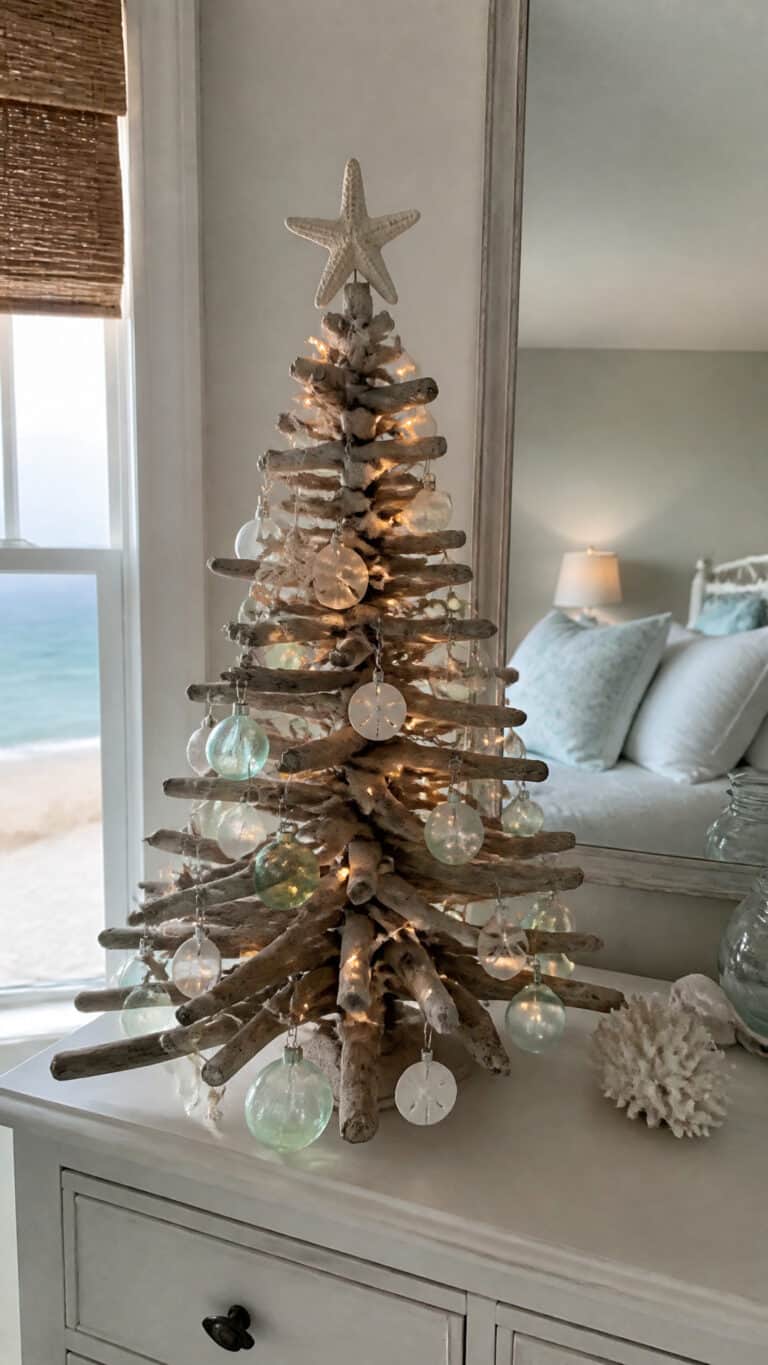 Driftwood and Starfish Christmas Tree
