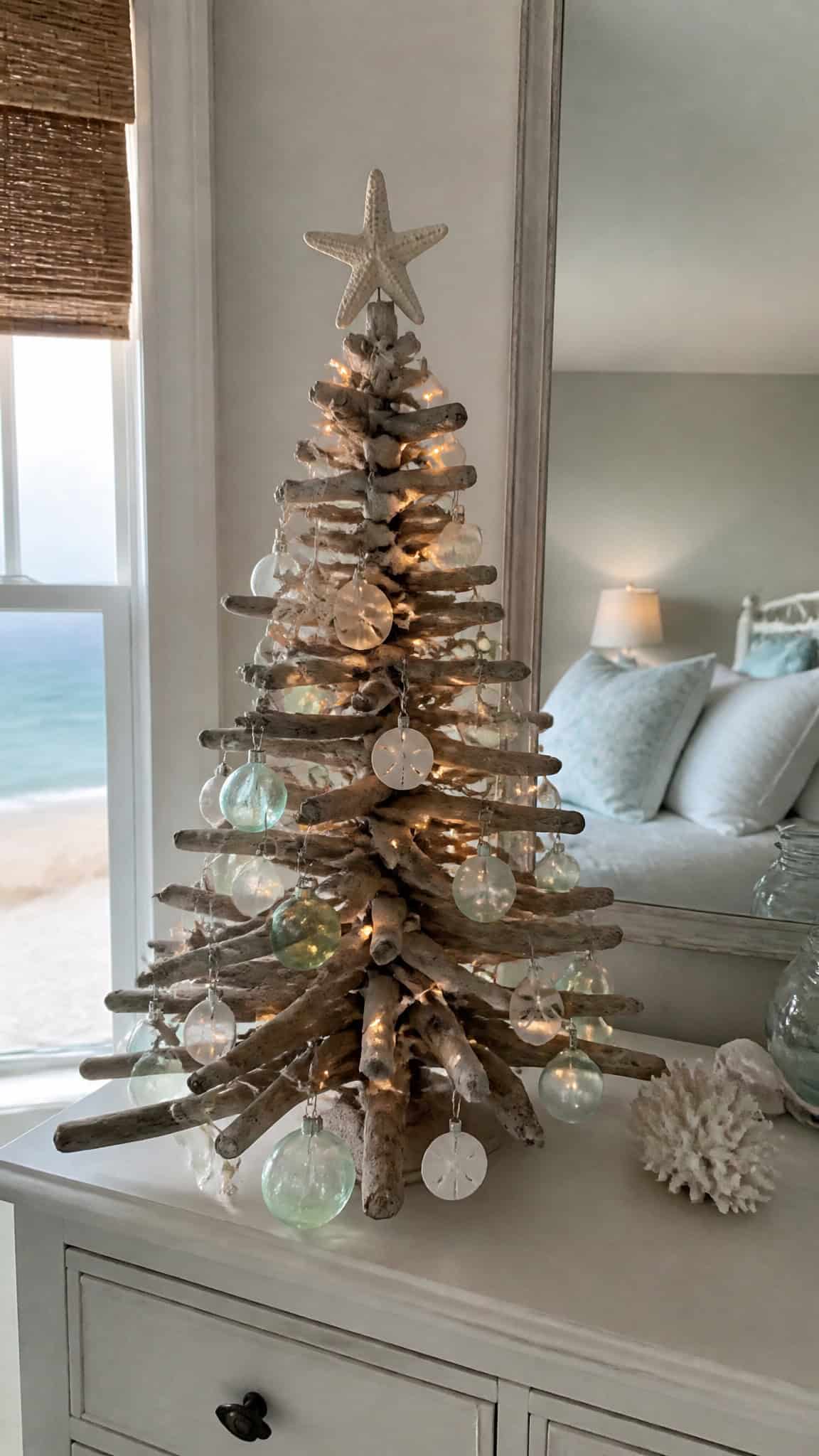 Driftwood and Starfish Christmas Tree