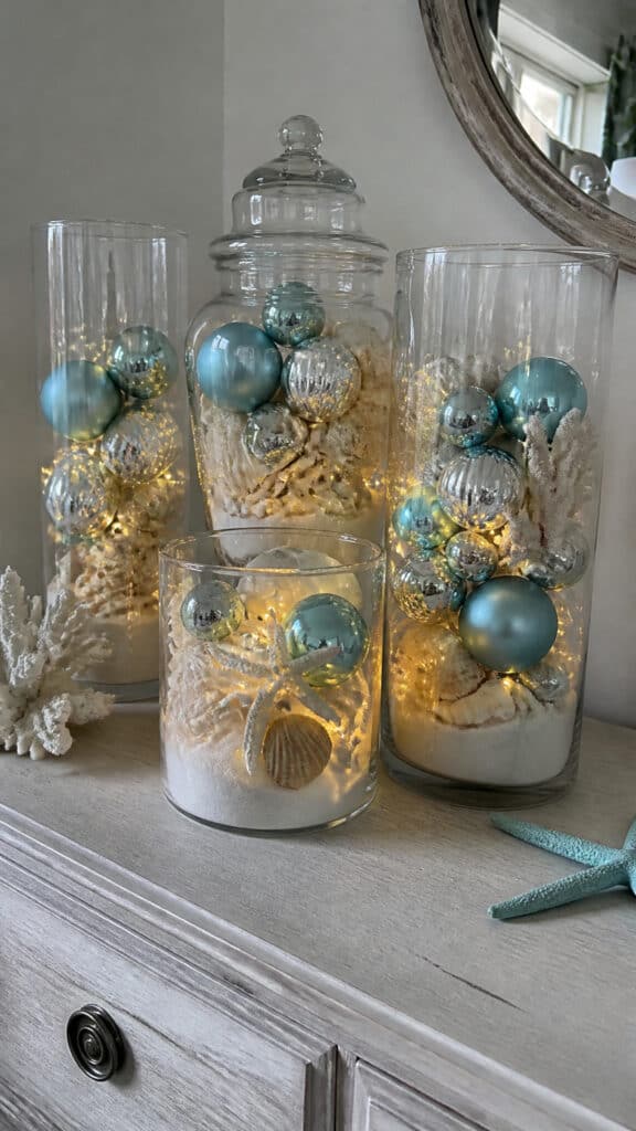 Seashell and Ornament Display
