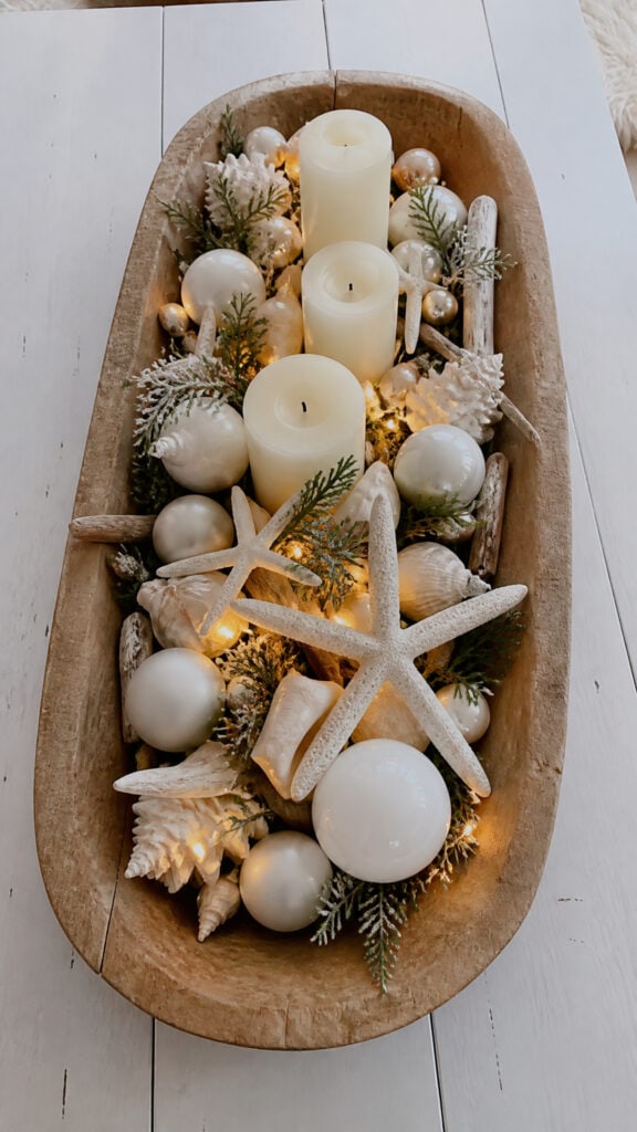Coastal Christmas Centerpiece Bowls