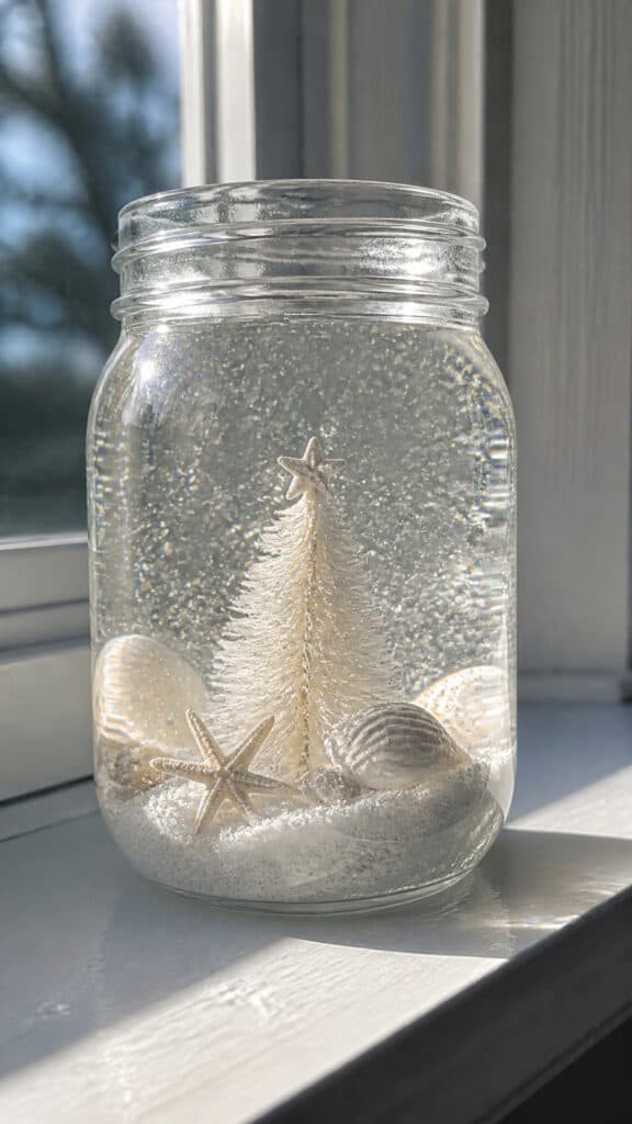 Sandy Snow Globe Jars