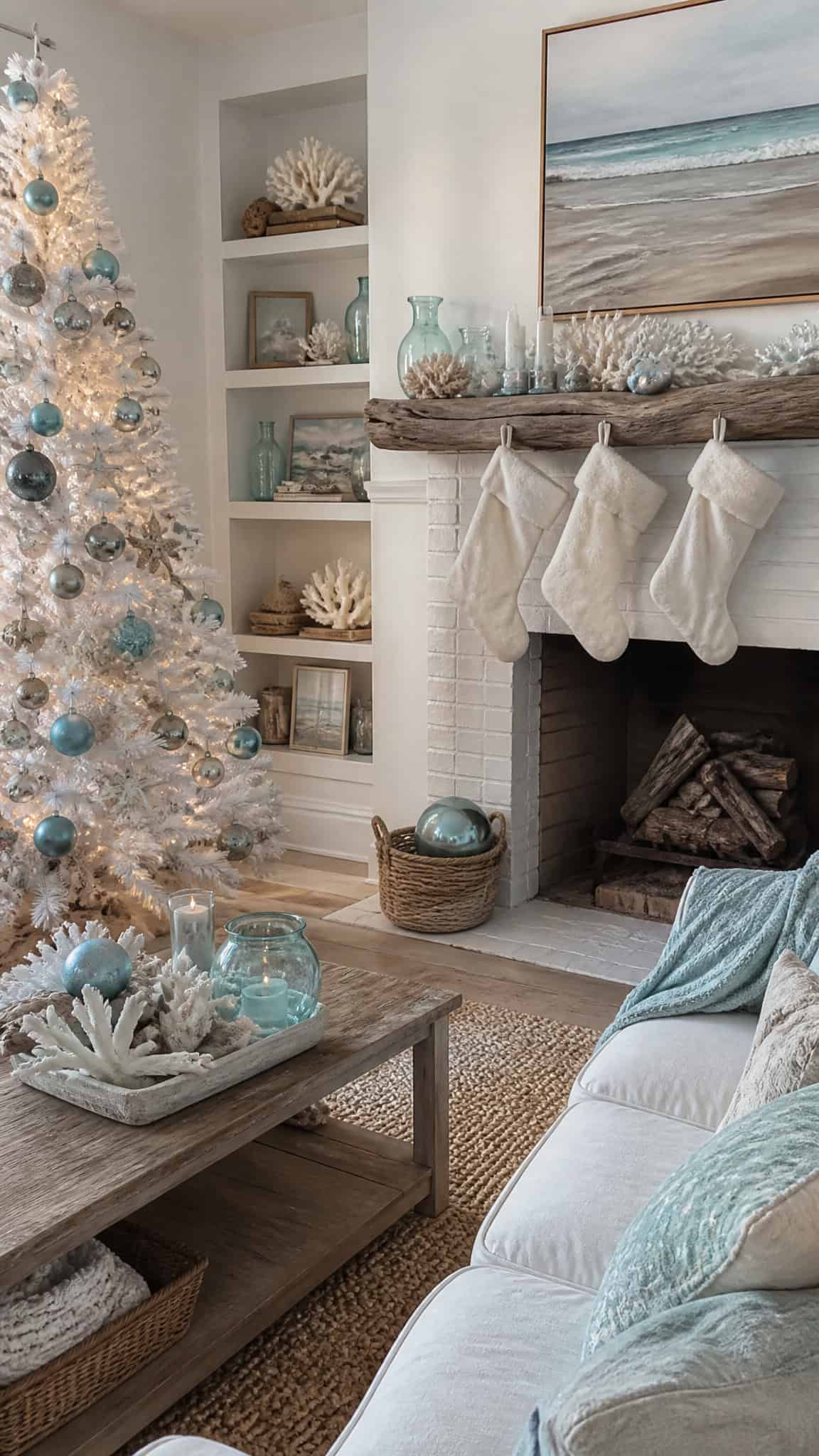 Soft Coastal Color Palettes for Christmas