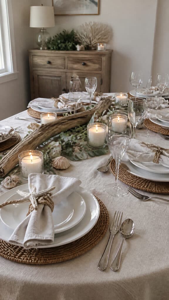 Table Settings for Coastal Holiday Gatherings