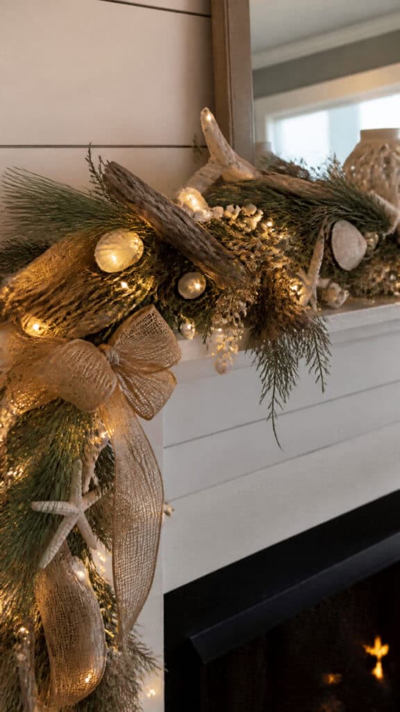 Driftwood and Burlap Garland