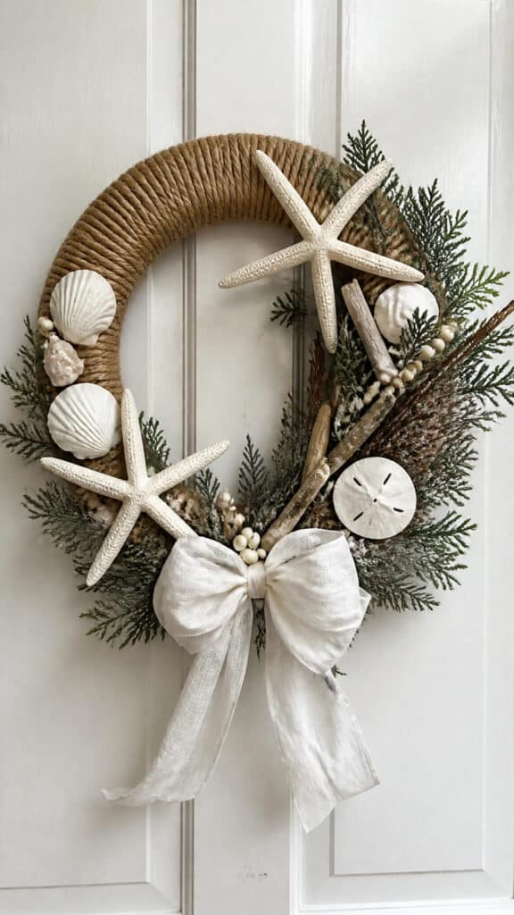 Rope-Wrapped Coastal Wreath