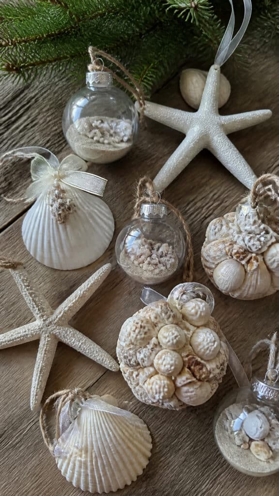 Seashell and Starfish Ornaments