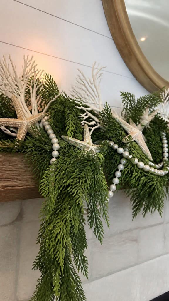 Coral and Starfish Greenery Garland