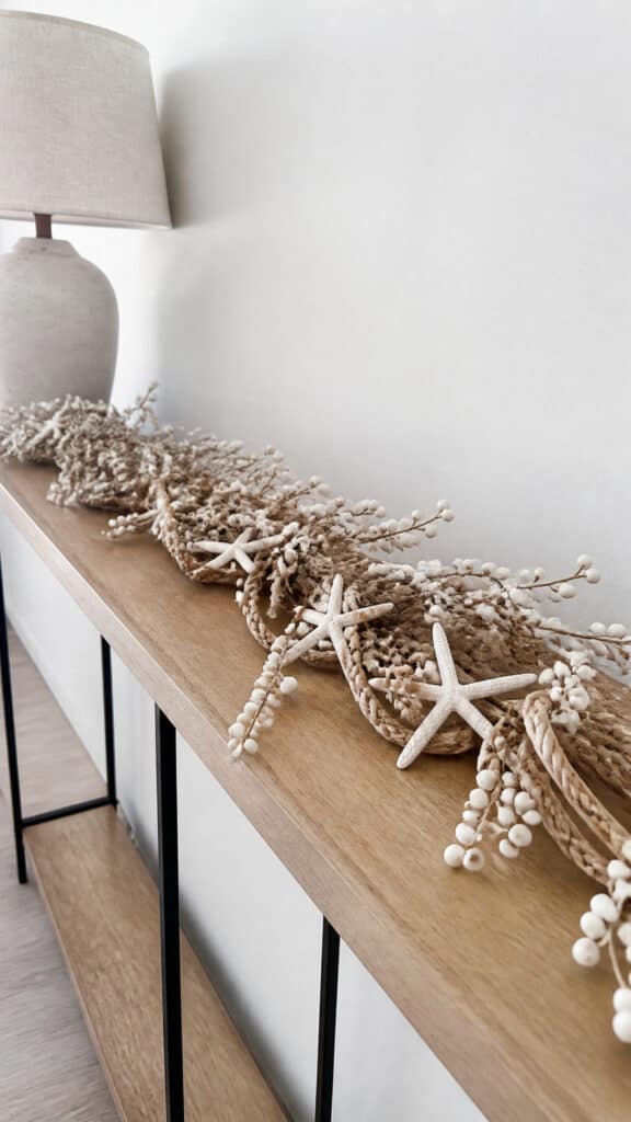 Seagrass and White Berry Garland