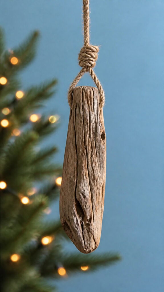 Driftwood and Rope Nautical Ornaments
