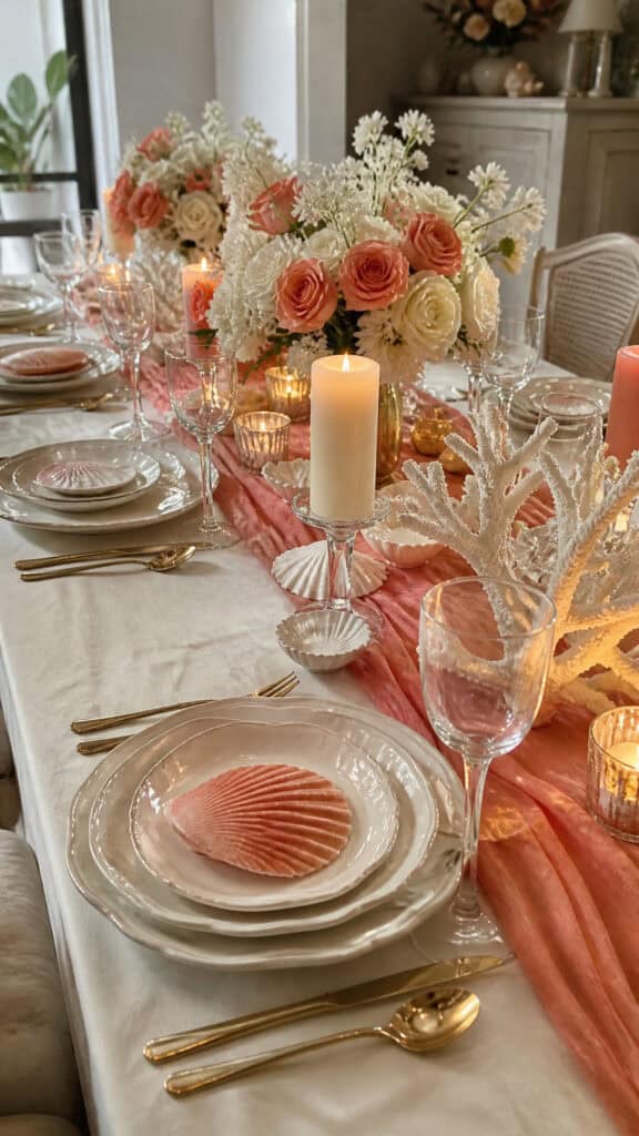 Coral and Cream Sophistication
