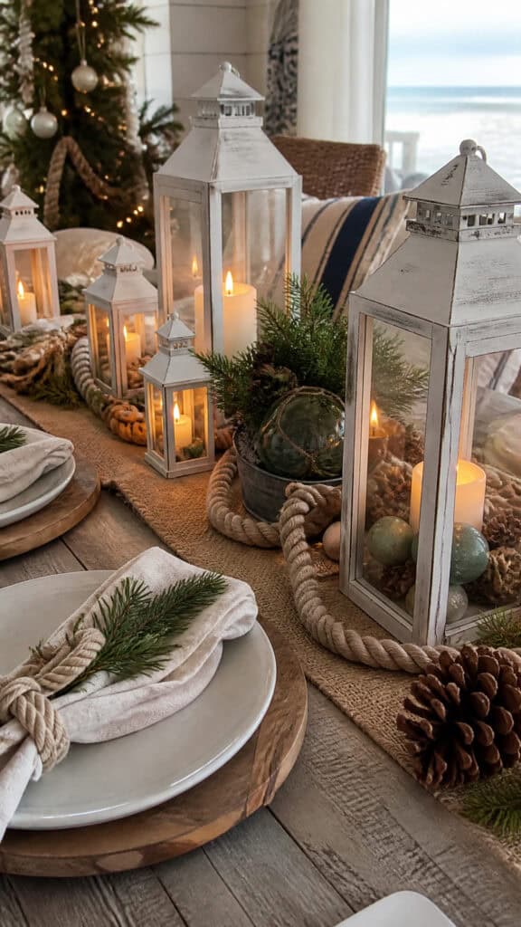 Rustic Rope and Lantern Charm