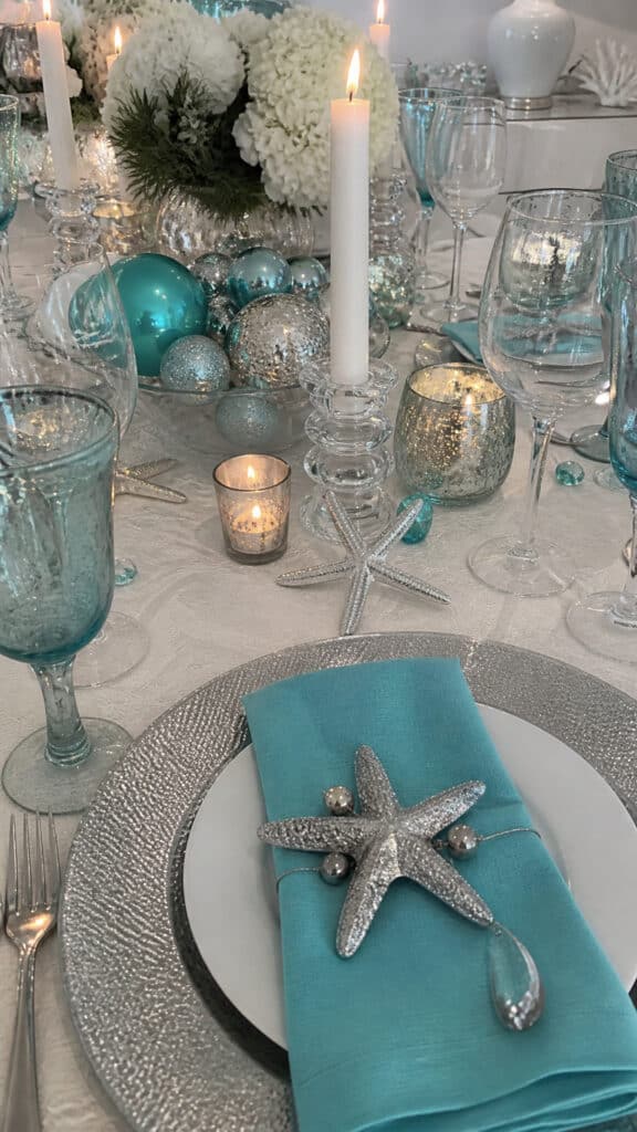 Turquoise and Silver Sparkle