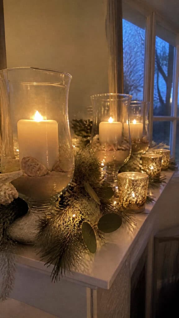 Adding Cozy Lighting for Winter Ambiance