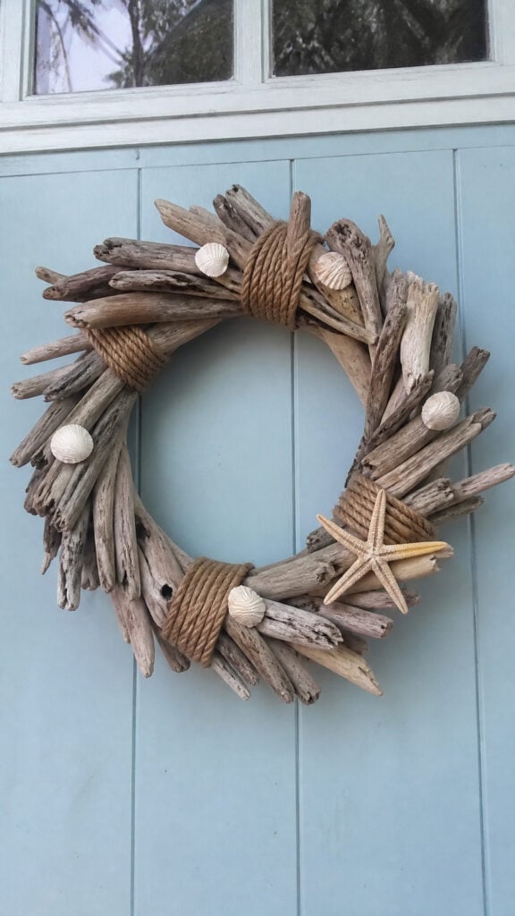 Driftwood and Rope Nautical Wreath