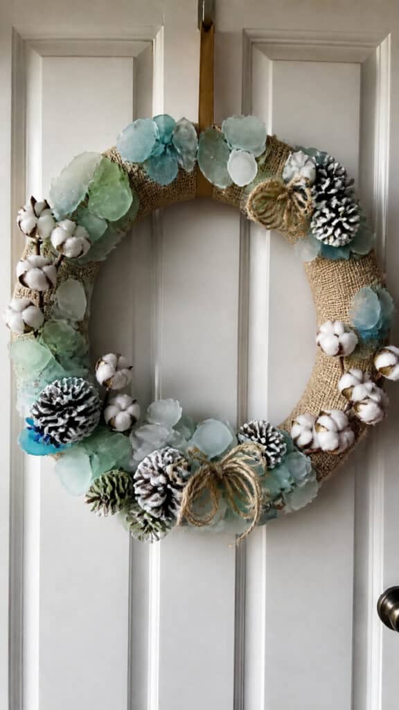 Sea Glass and Burlap Beauty
