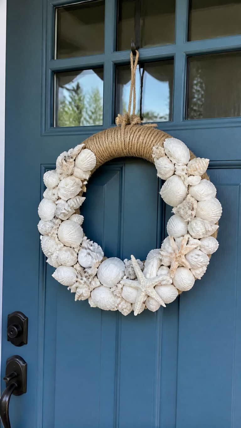 Classic Seashell Wreath with a Modern Twist