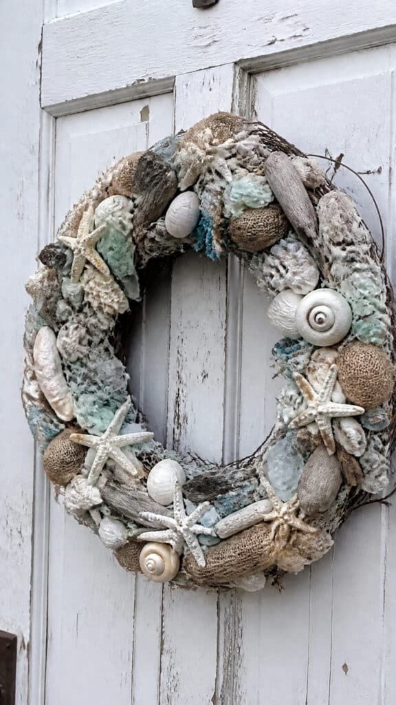 Mixed Media Coastal Wreath with Personal Touches