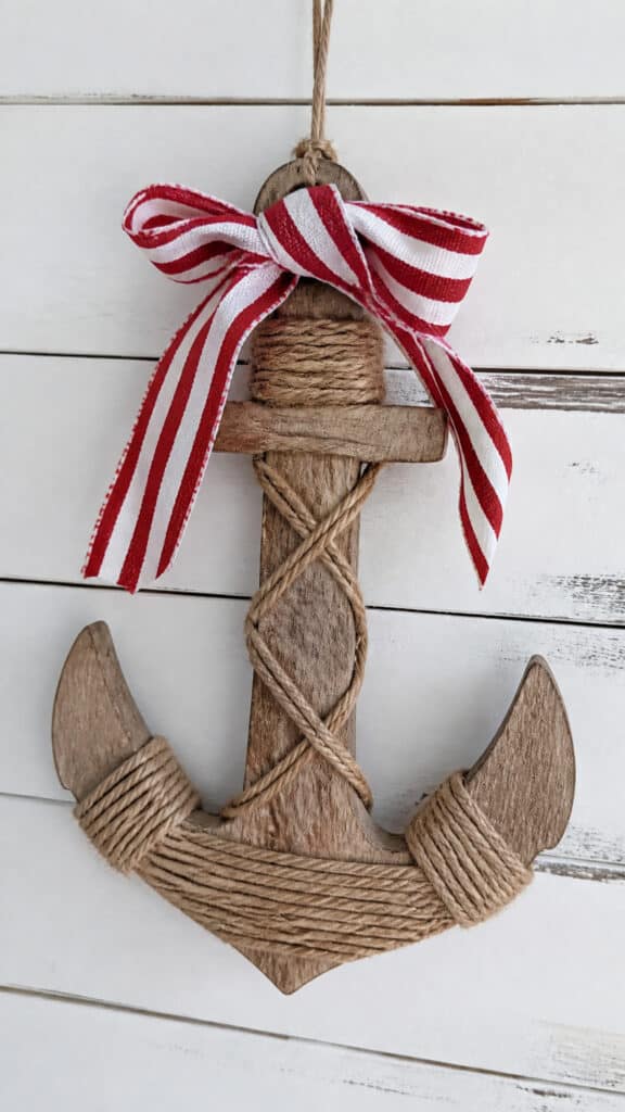 Rope-Wrapped Anchor Ornaments