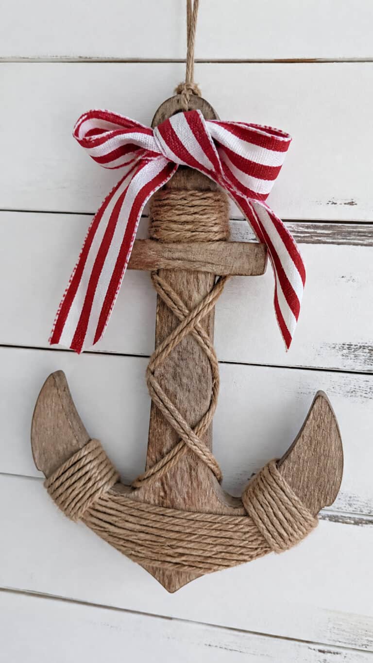 Rope-Wrapped Anchor Ornaments