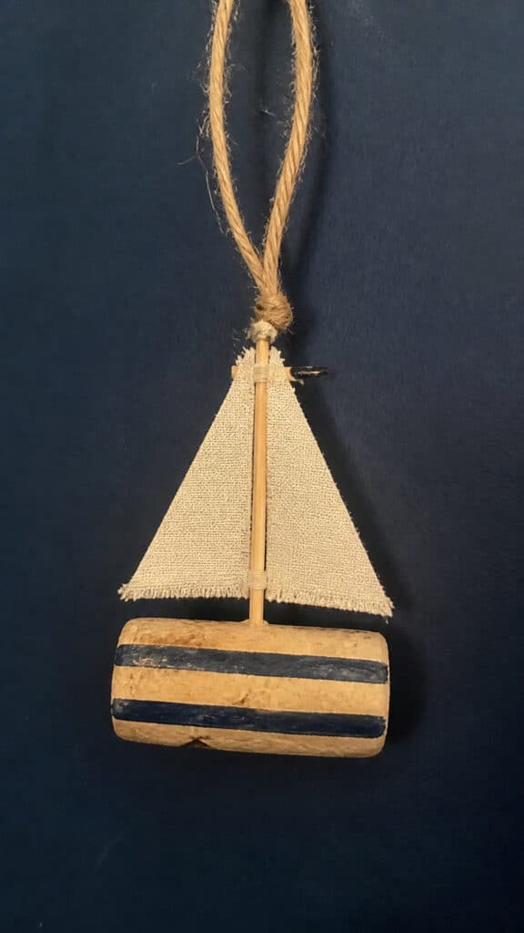 Sailboat Cork Ornaments
