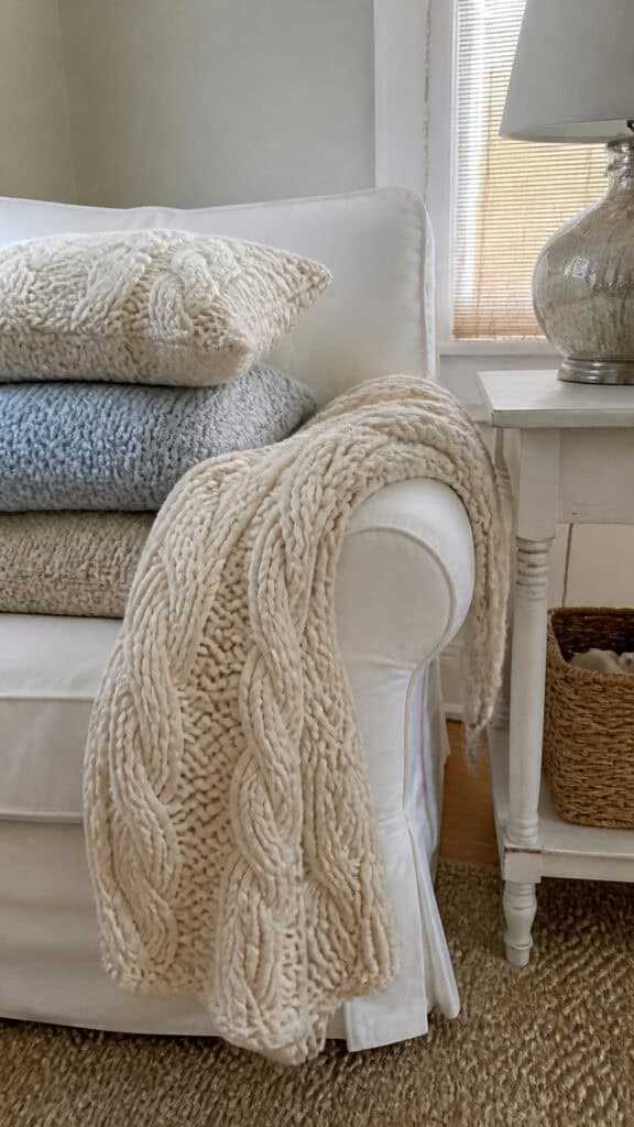 Cozy Chunky Knit Textures in Coastal Colors