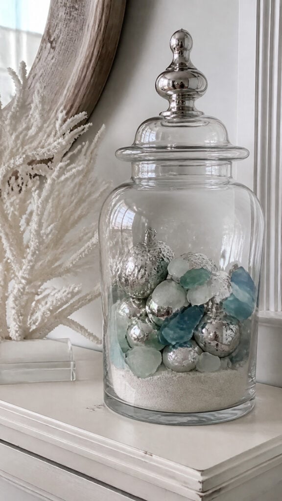 Sea Glass and Mercury Glass Combinations