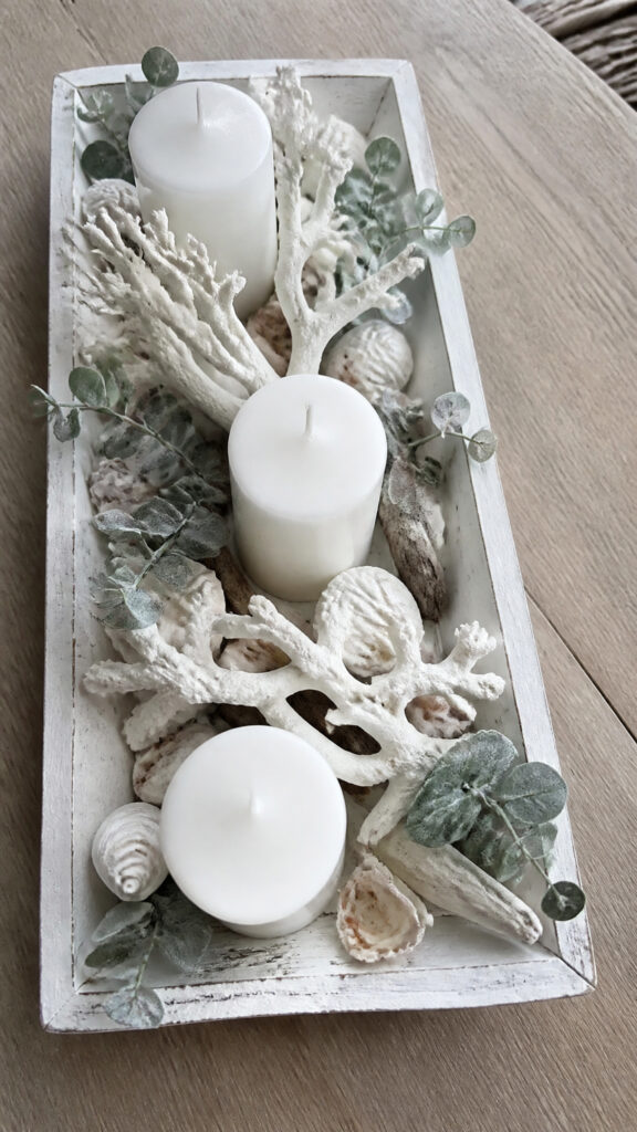White Coral and Shell Winter Displays