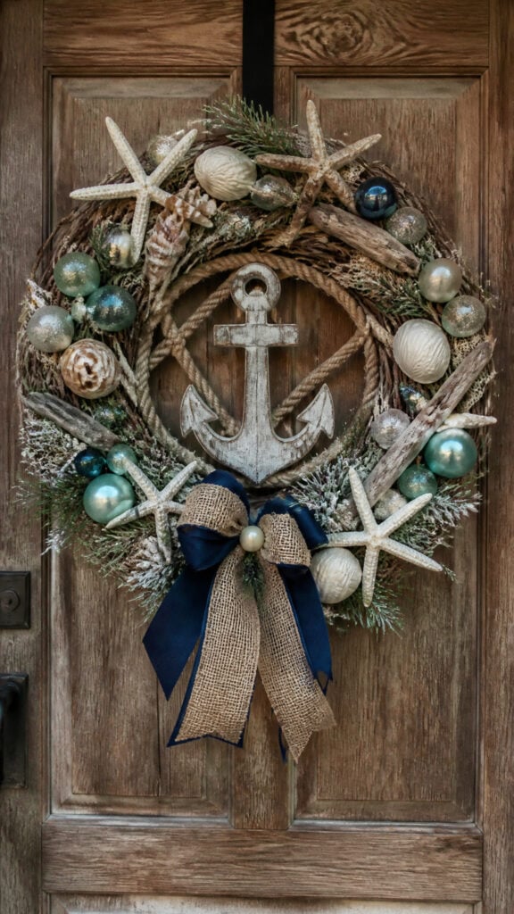Coastal Wreath with Maritime Elements
