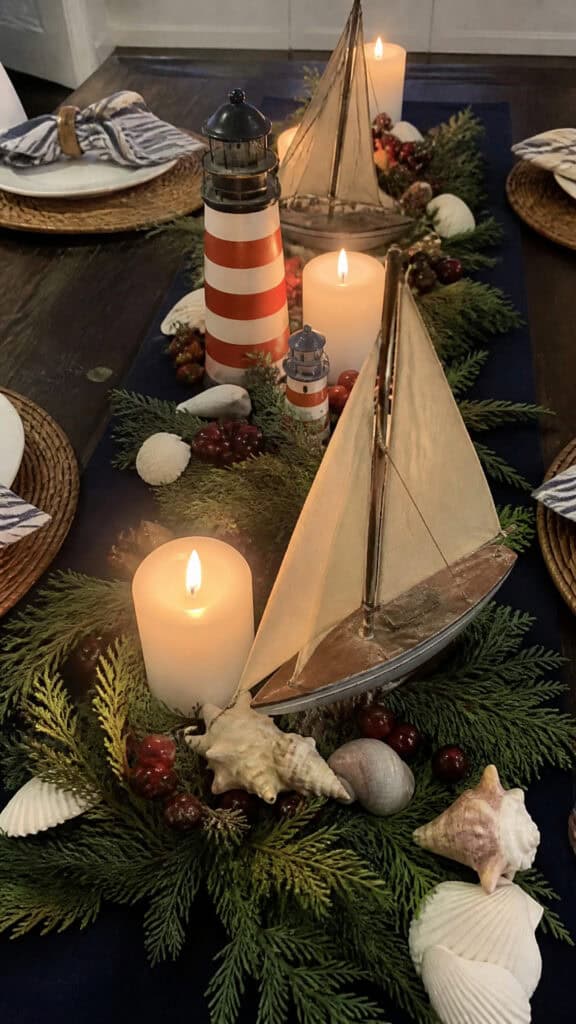 Sailboat and Lighthouse Centerpieces