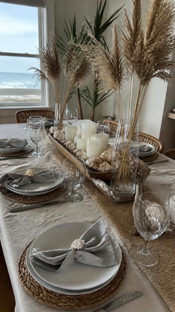 Winter Beach Decor for Dining and Entertaining