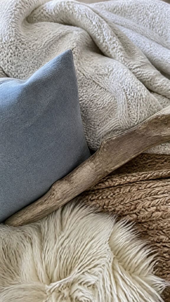 Layer Cozy Textures with Natural Materials
