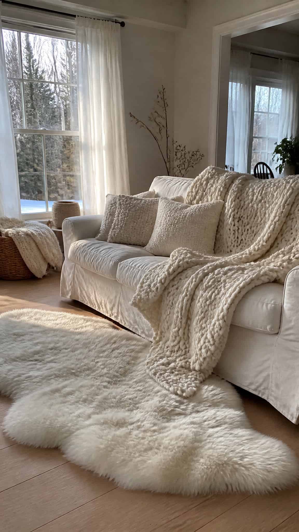Layer Soft Textures in Coastal Winter Whites