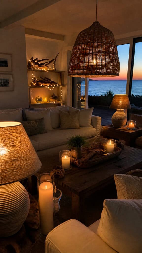 Light It Right with Layered Coastal Lighting