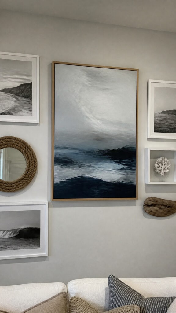 Create Focal Points with Coastal Artwork and Mirrors